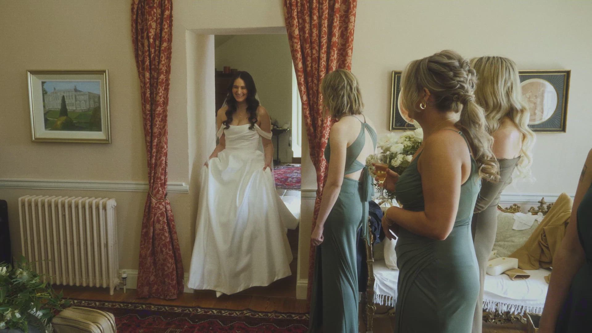 Jenny Yoo, Gracelyn Gown with Amsale Cathedral Veil