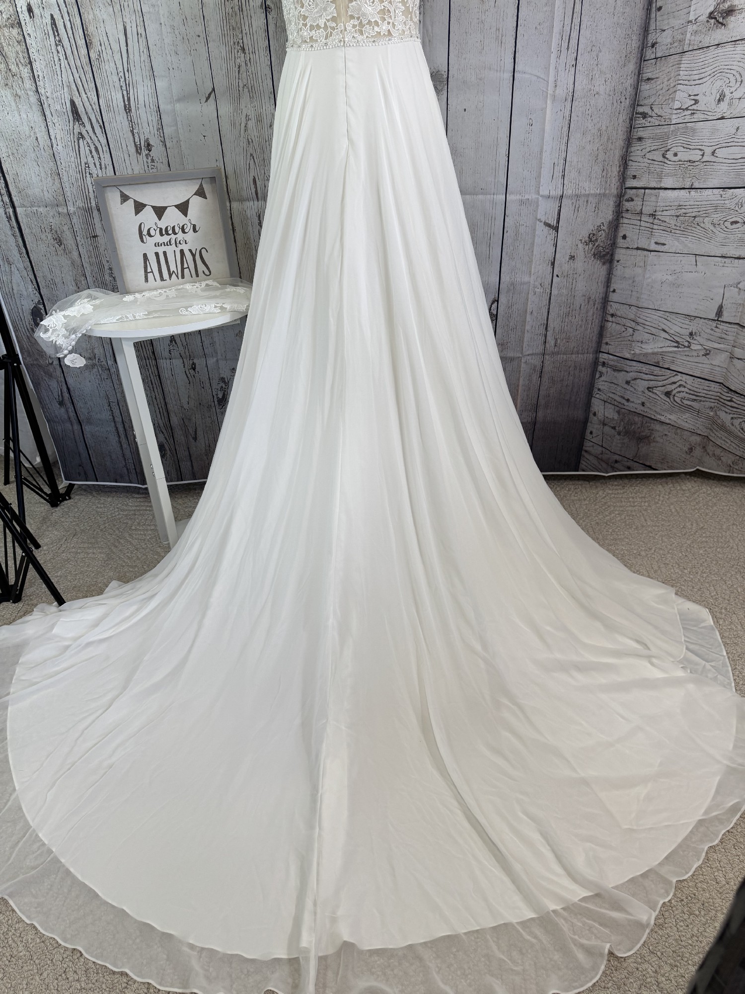simple white flowy wedding dress Off the Shoulder White Wedding Dresses Long Simple Beach Wedding Dress AWD1133 main image 0