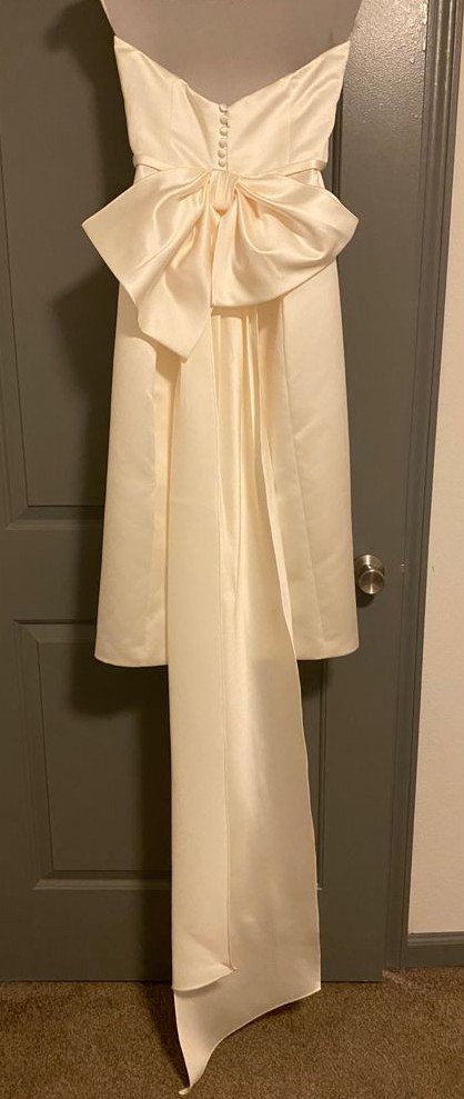 BHLDN Amsale Willow Bow Dress Used Wedding Dress Save 37% - Stillwhite