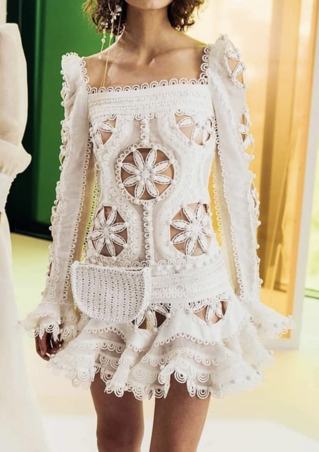 Zimmermann, Whitewave Doily Dress- Size 0 Wedding Dress Save 66% -  Stillwhite