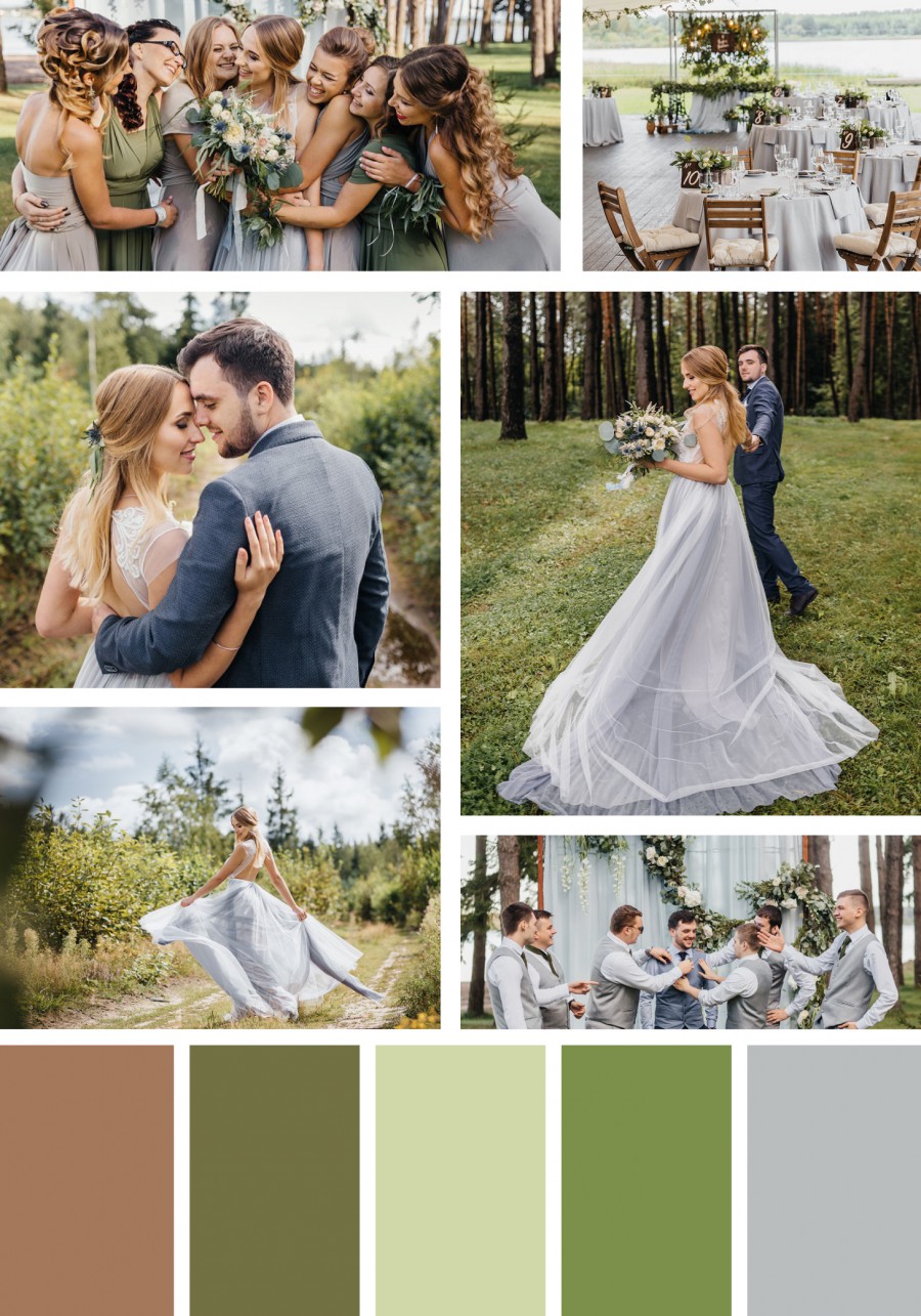 Rustic Green and Gray Rustic Green and Gray