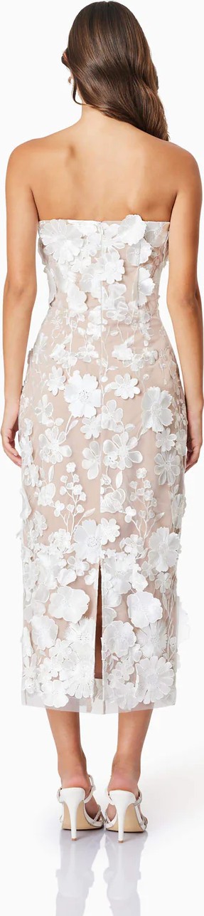 Elliatt, Helena Strapless Midi Dress Wedding Dress Save 37% - Stillwhite