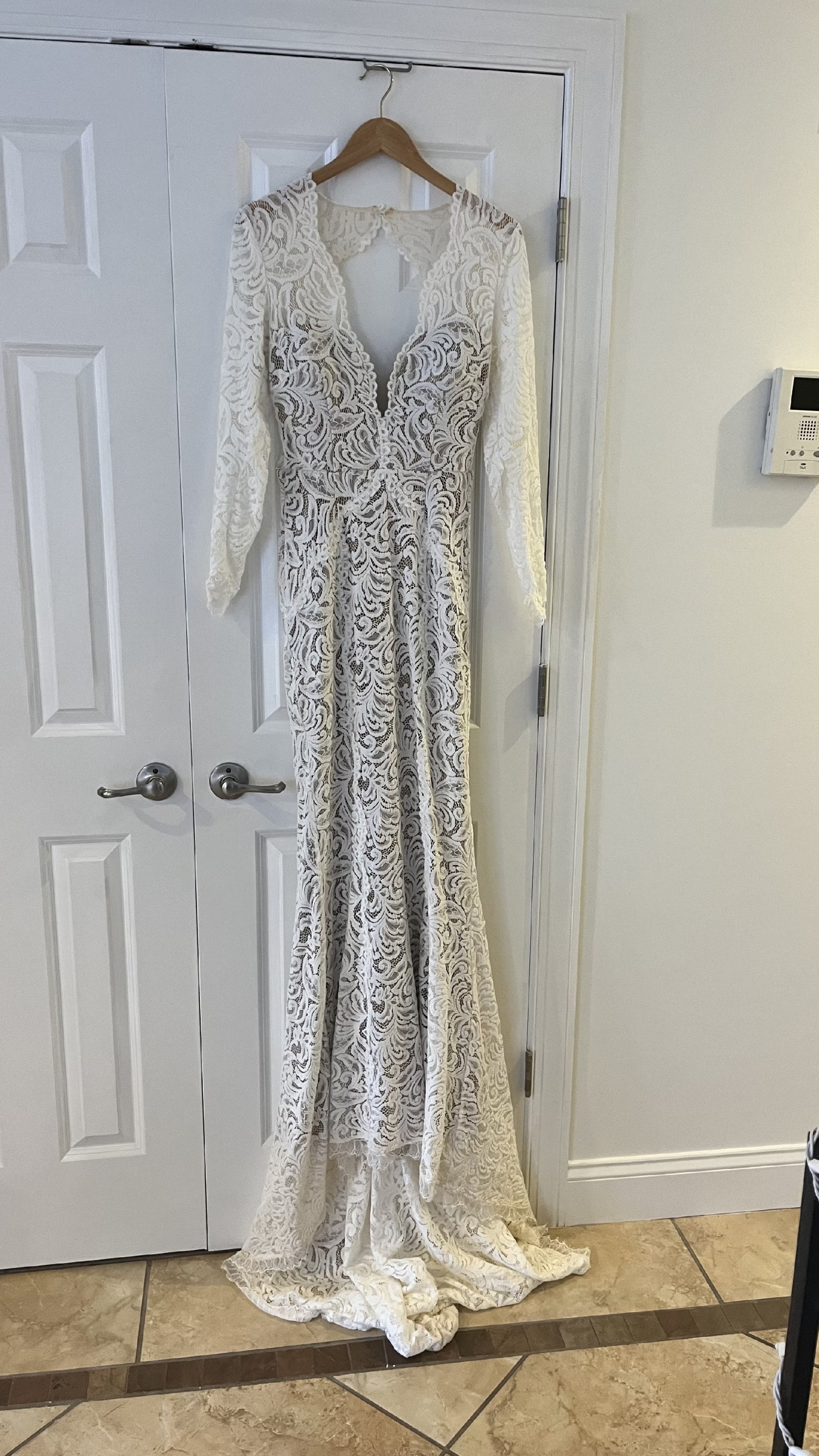 Grace Loves Lace Olive Gown with Chai Colored Lining Wedding Dress Save 45%  - Stillwhite
