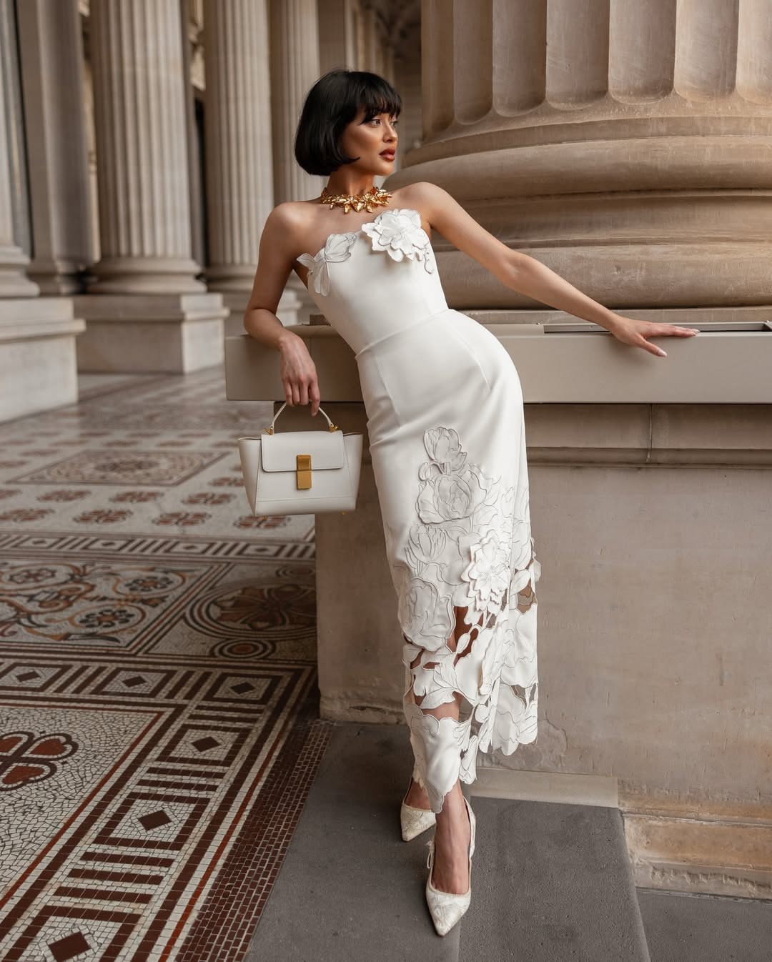 leo lin rayna strapless dress LEO LIN Rayna Strapless Dress