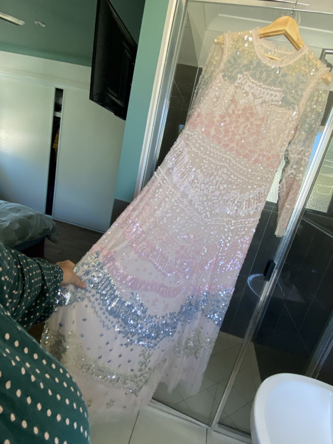 angeline sequin gown
