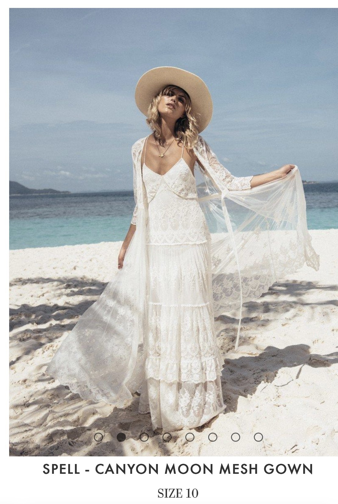 canyon moon mesh gown