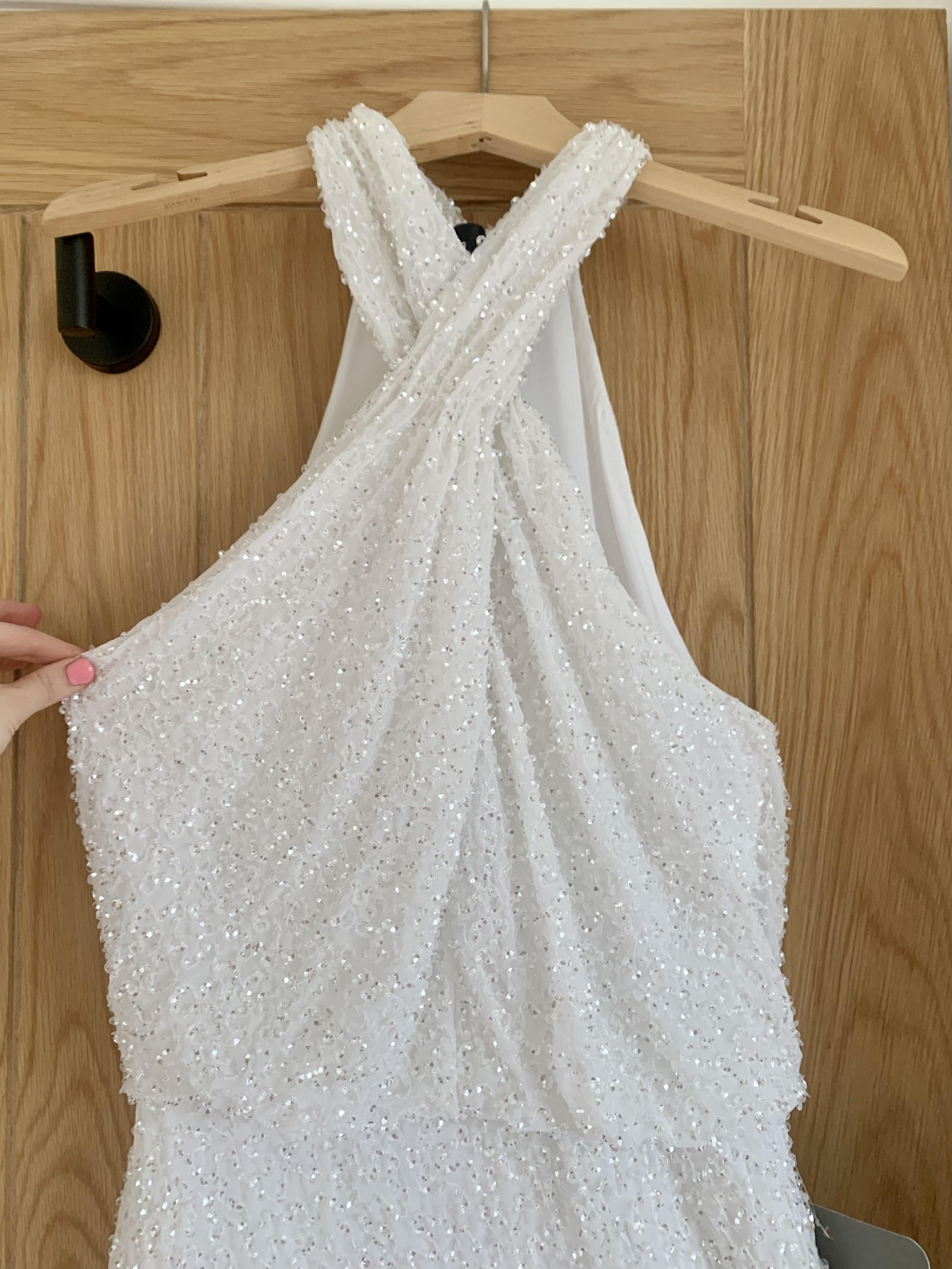 ASOS Bridal, Carmelo sequin halter dress New Wedding Dress Save 8% -  Stillwhite