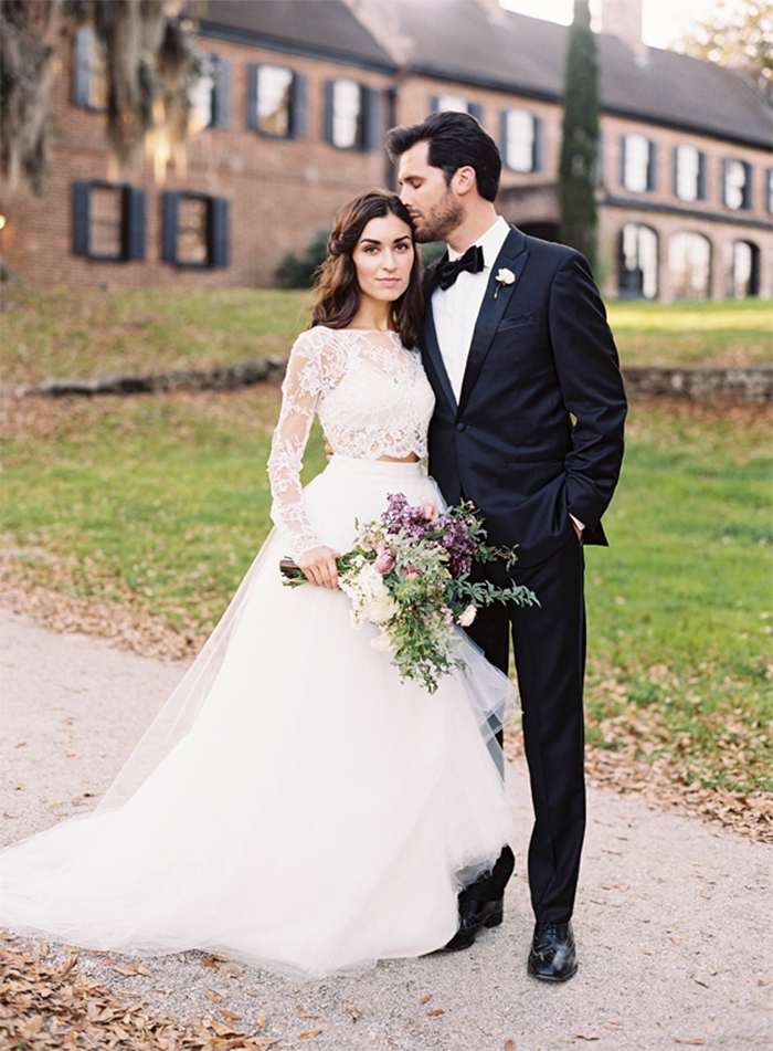 Kate McDonald Bridal Lace Two-Piece Gown Kate McDonald Bridal Lace Two-Piece Gown