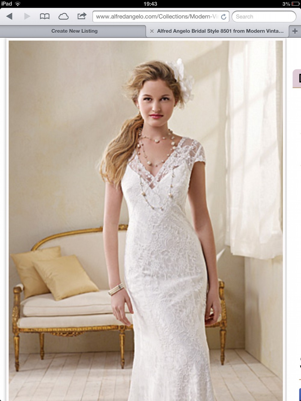Sheath New Wedding Dress Save 50% - Stillwhite, image size:1000x1333