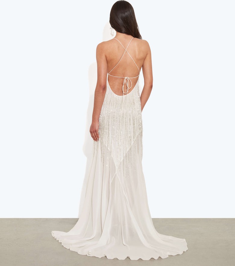 rat and boa white dress & Boa, WINONA Wedding Dress Save 38% flirty ruffles skim your silhouette as you move.The Florencia has been cut on the bias Ophelia Dress White