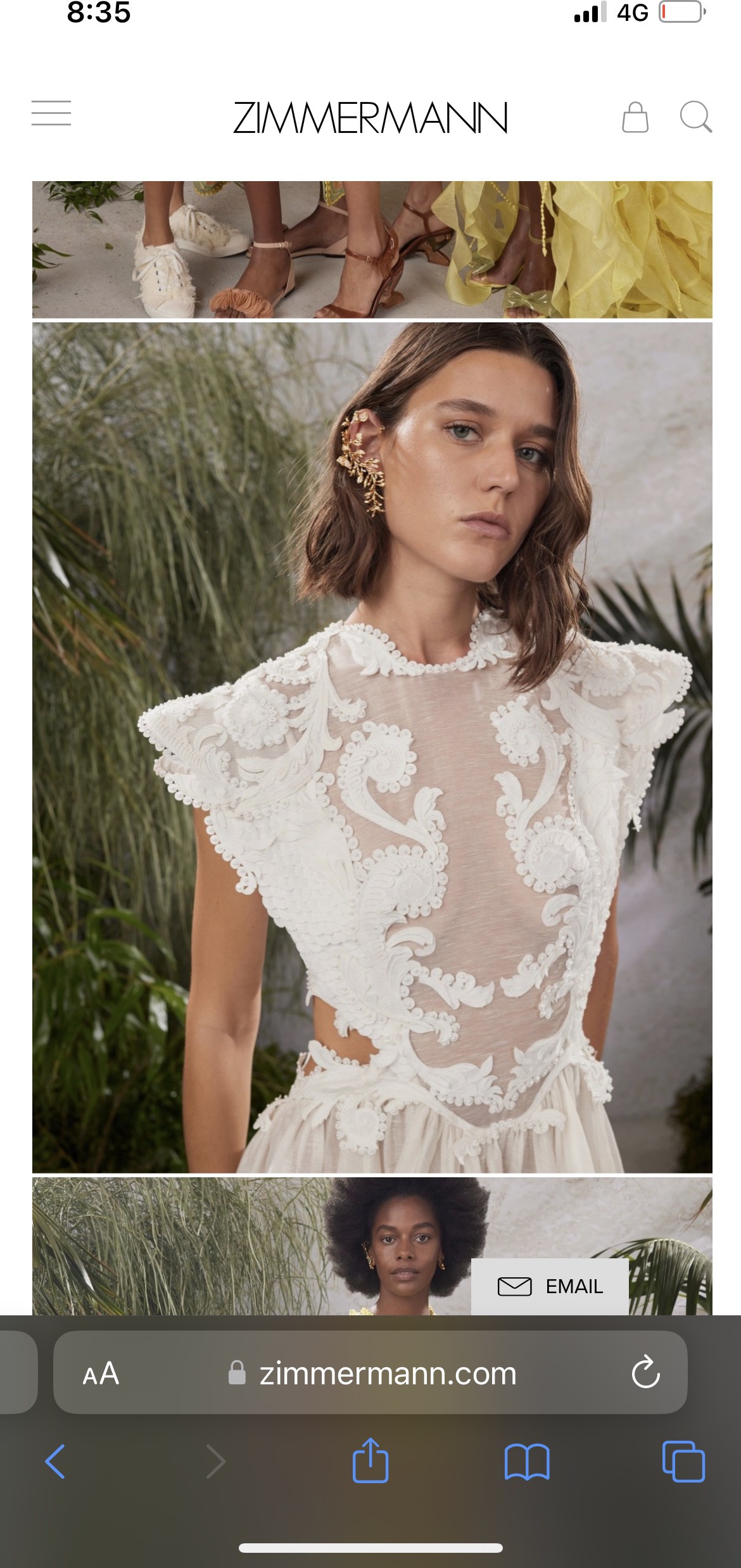 【ZIMMERMANN】エレガントドレス ZIMMERMANN ZIMMERMANN Dress🧡 ジマーマンからエアリーな花柄ドレスのご