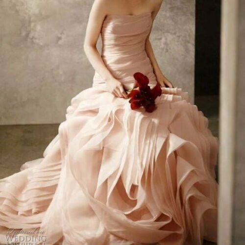 ヴェラウォン  ブラッシュ white by verawang VW351011 Vera Wang White, VW351011 New Wedding Dress Save 61% - Stillwhite