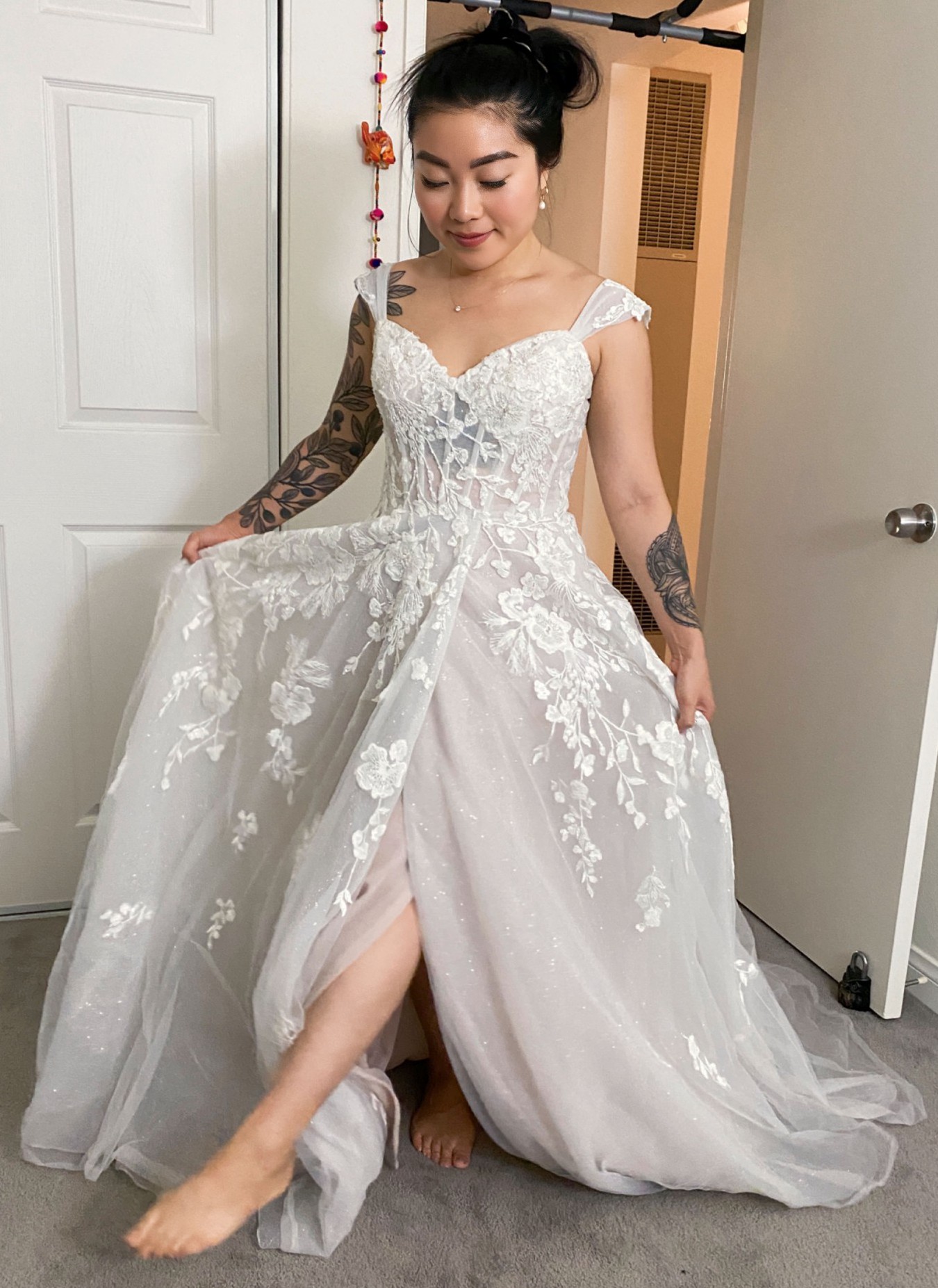 David's Bridal - Featuring Galina Signature Embroidered Floral