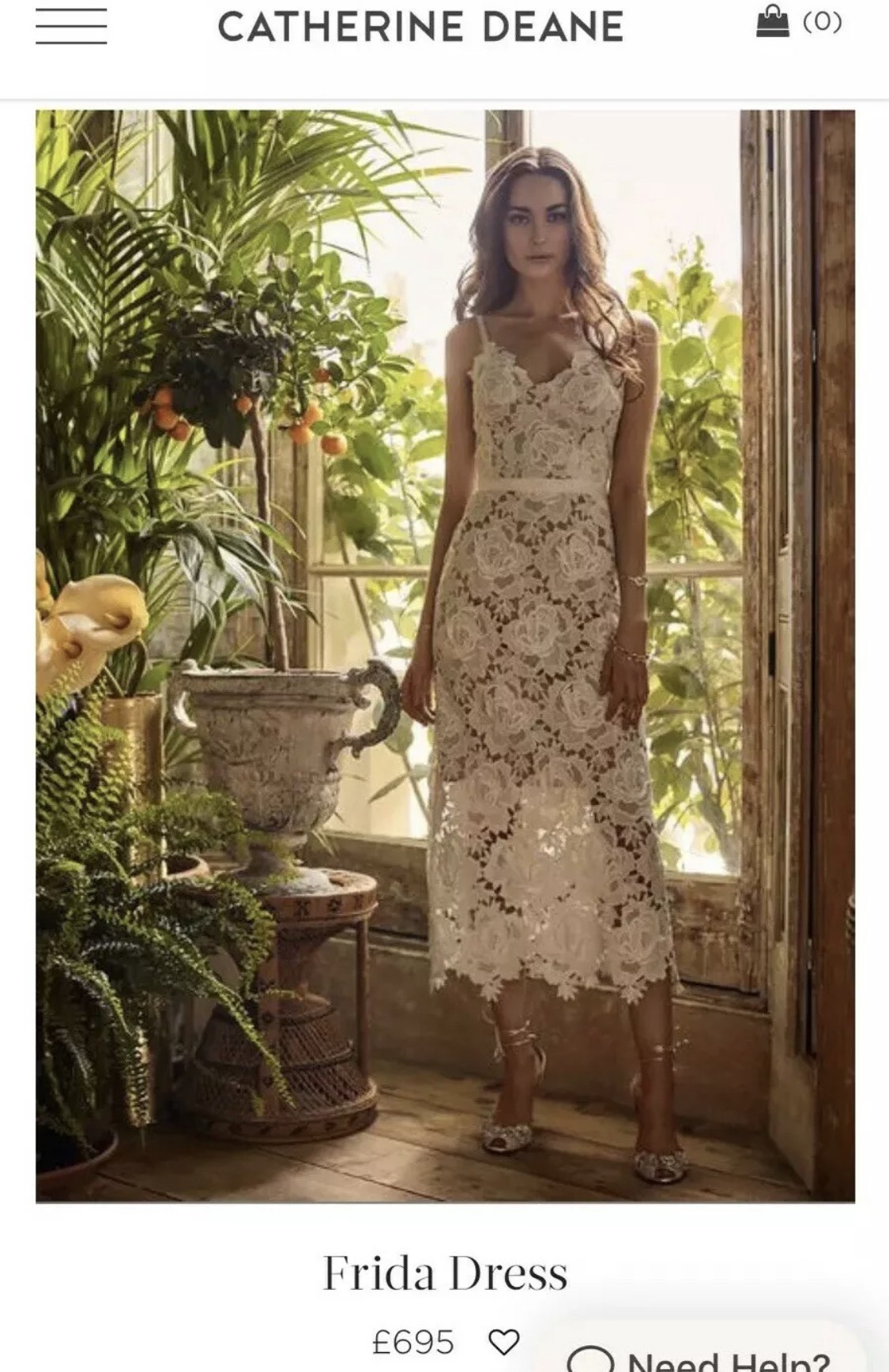 Catherine deane rose 2024 lace frida dress