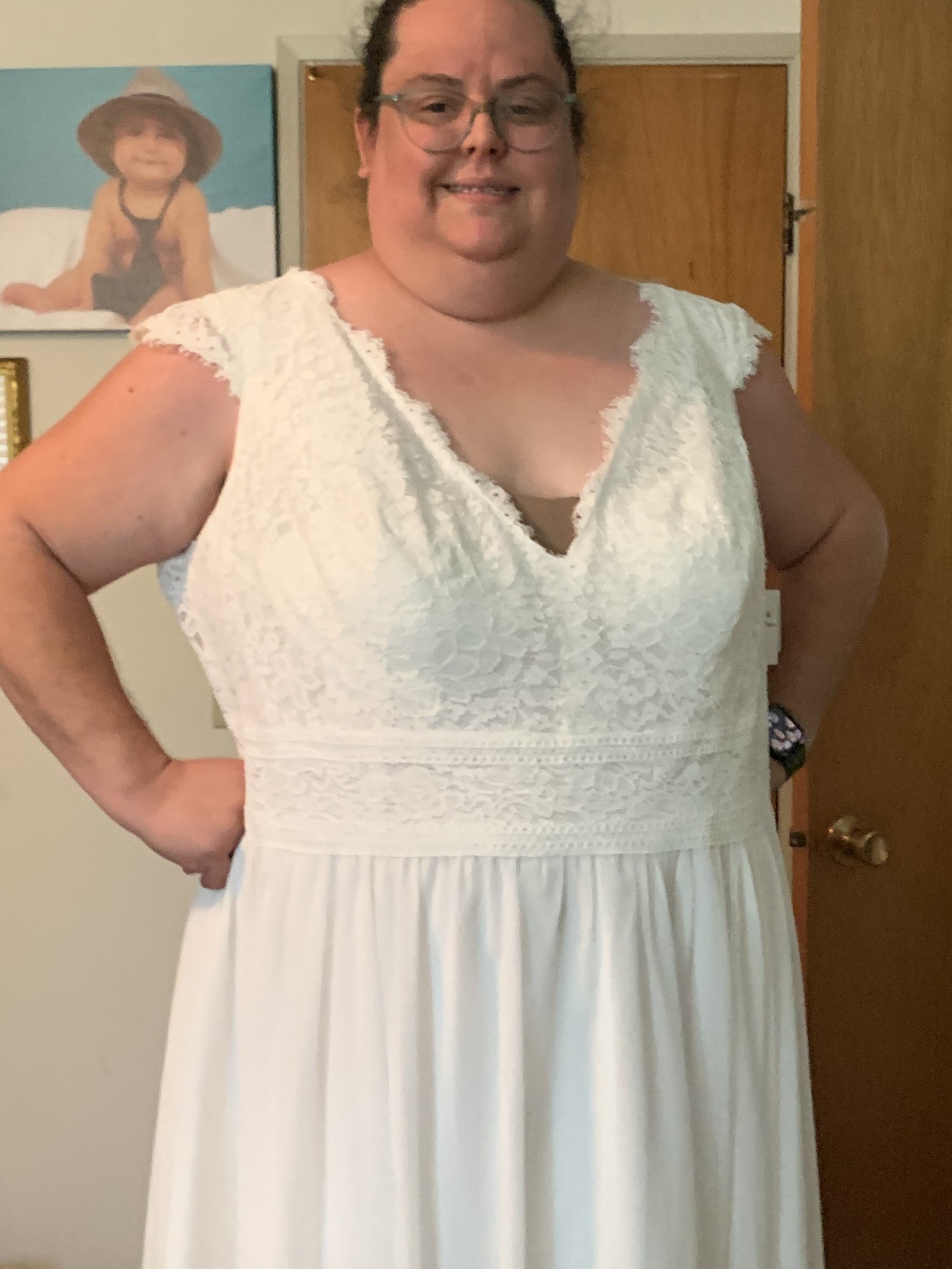 maxi orange plus size dress