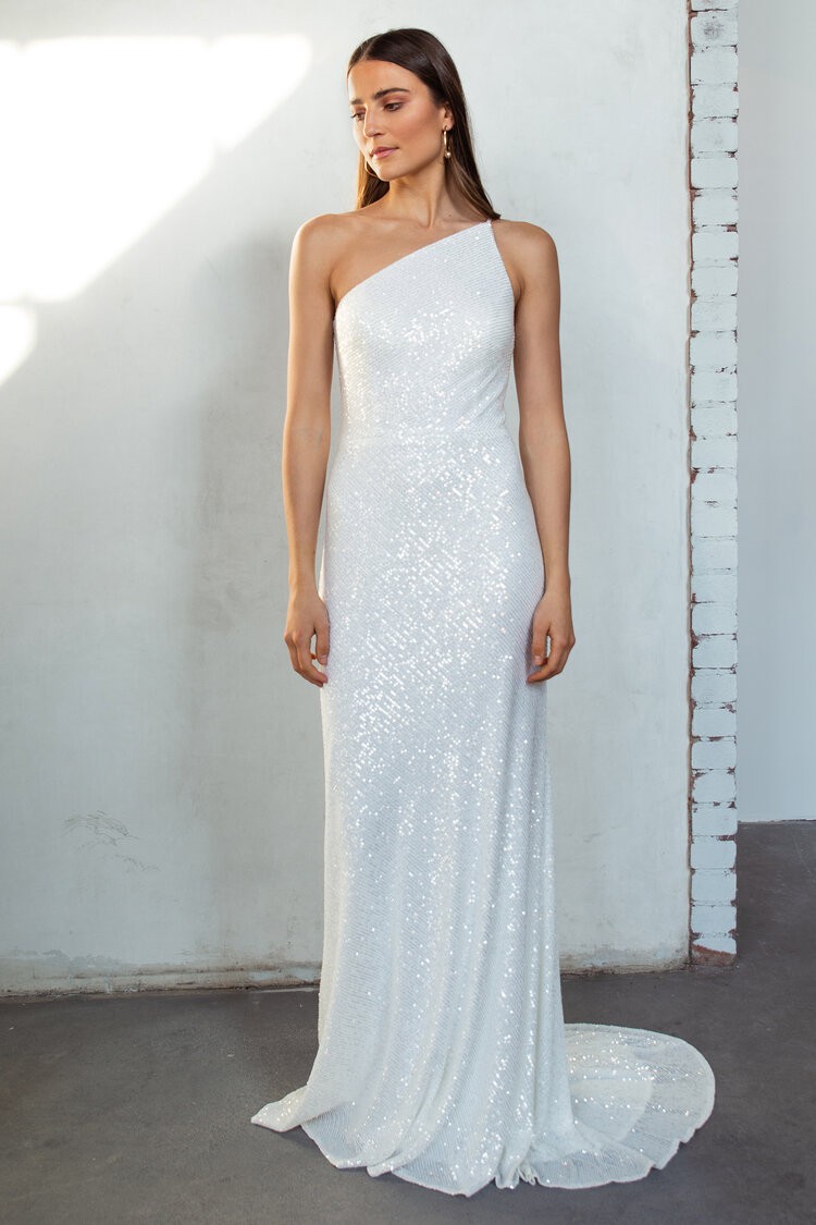 zara one shoulder white dress Jenny Yoo, Zara Sample Wedding Dress Save 55%