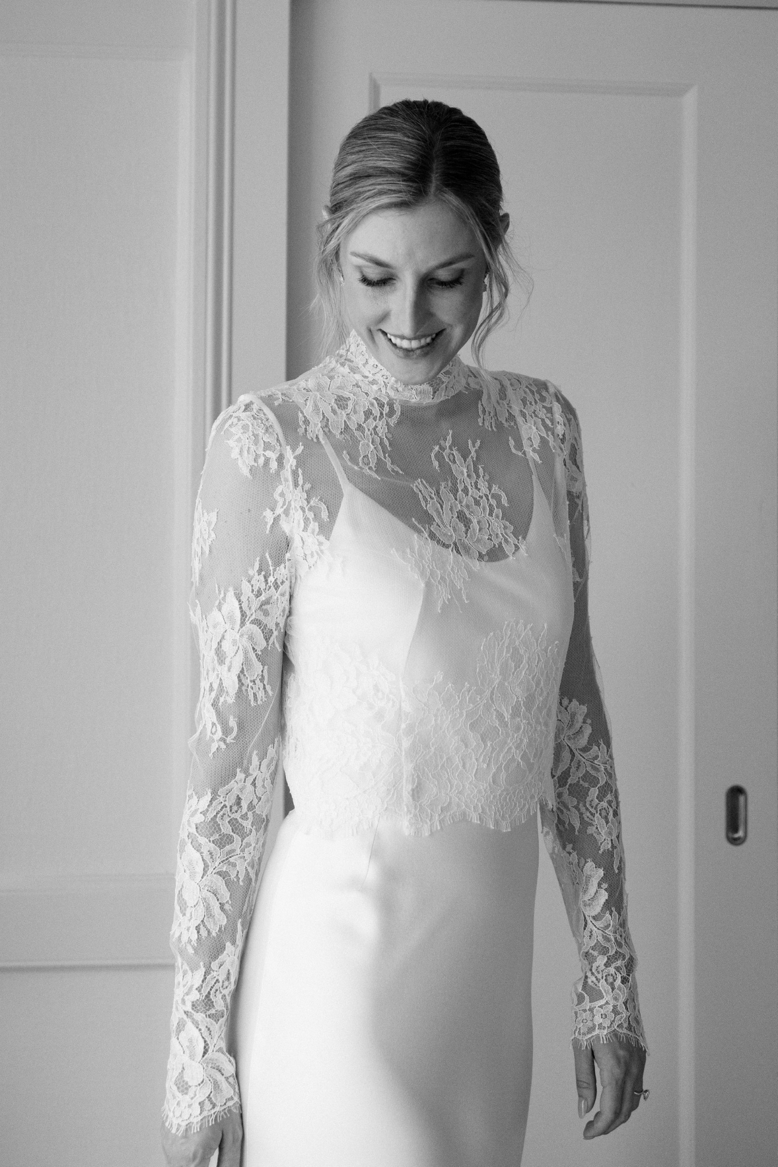 knee length dresses for ladies Bohemian Long Sleeve Open Back Wedding Dress &Bridal Gown main image 0