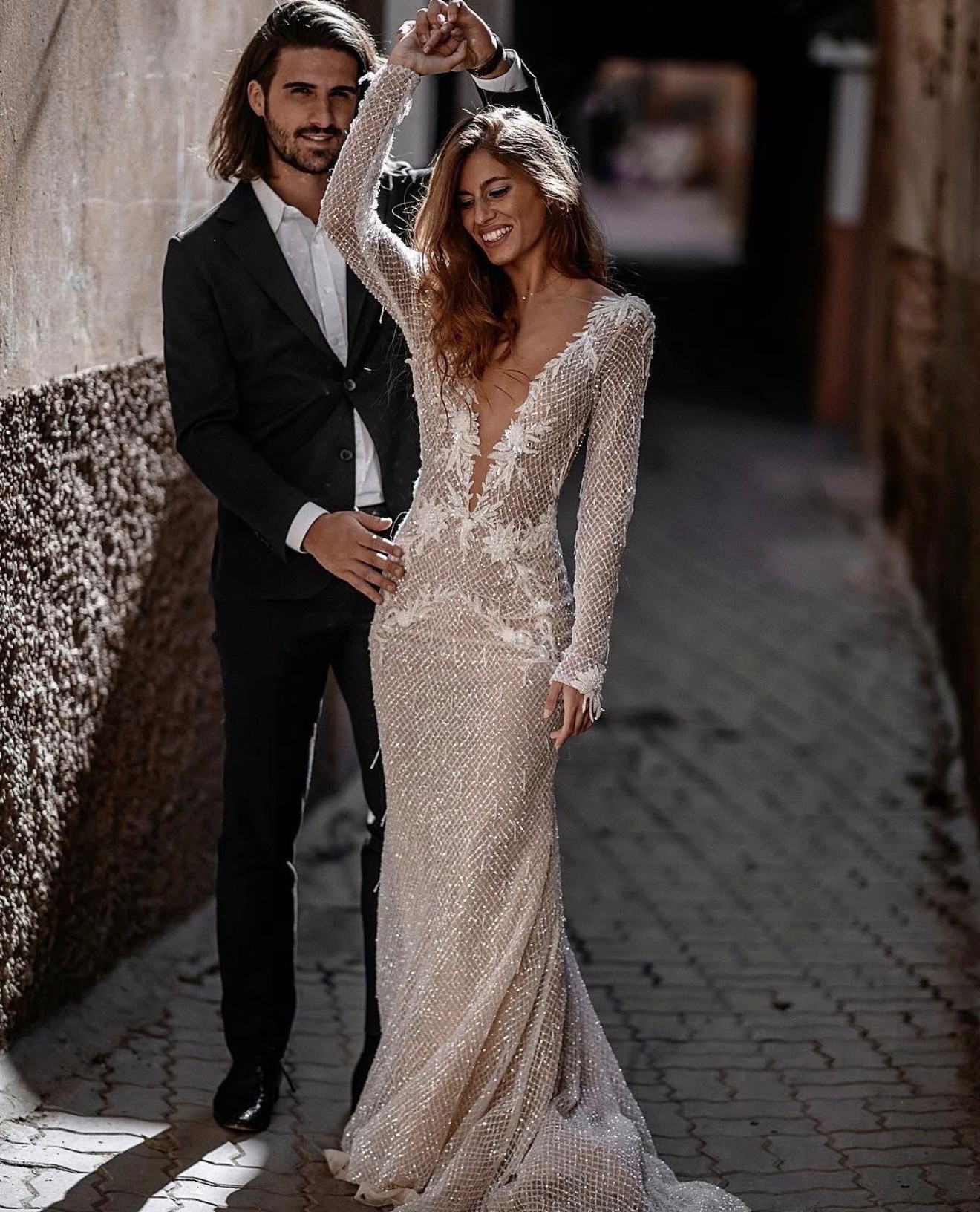 corset top dress long Sparkly Mermaid Spaghetti Straps Silver Corset Long Prom Dress PSK683 US14 / Silver main image 0