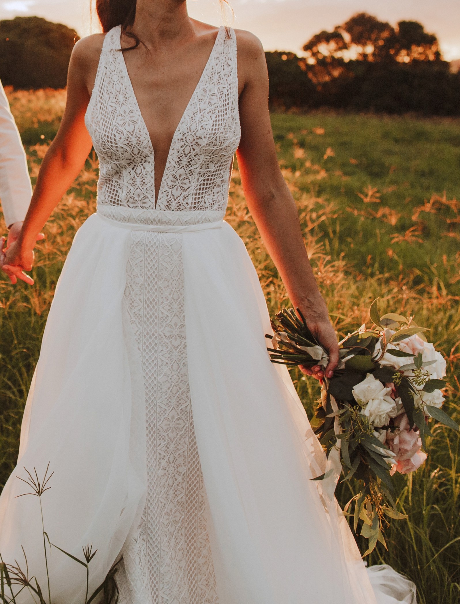 second hand boho wedding dress