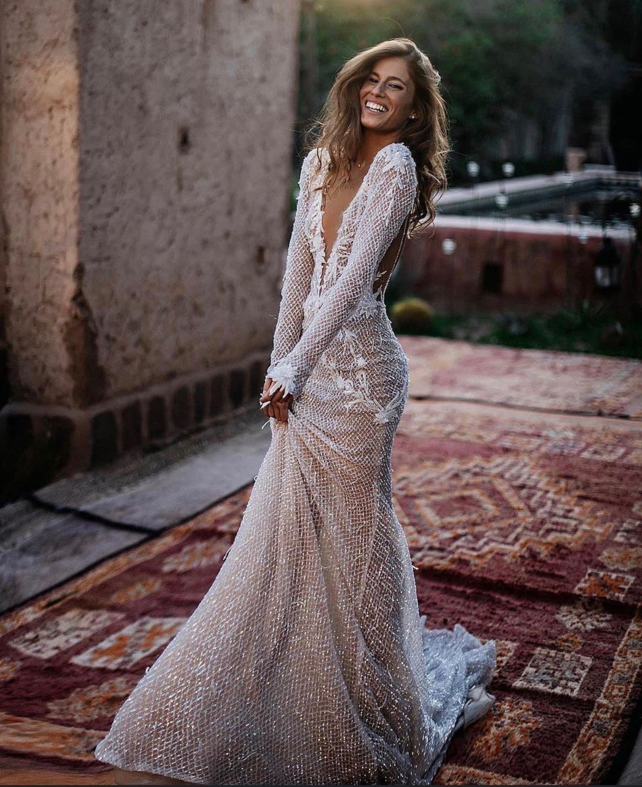 grey prom dress long sleeve Long Sleeve Grey Prom Dresses Embroidered Engagement Dress FD1654 –  Viniodress