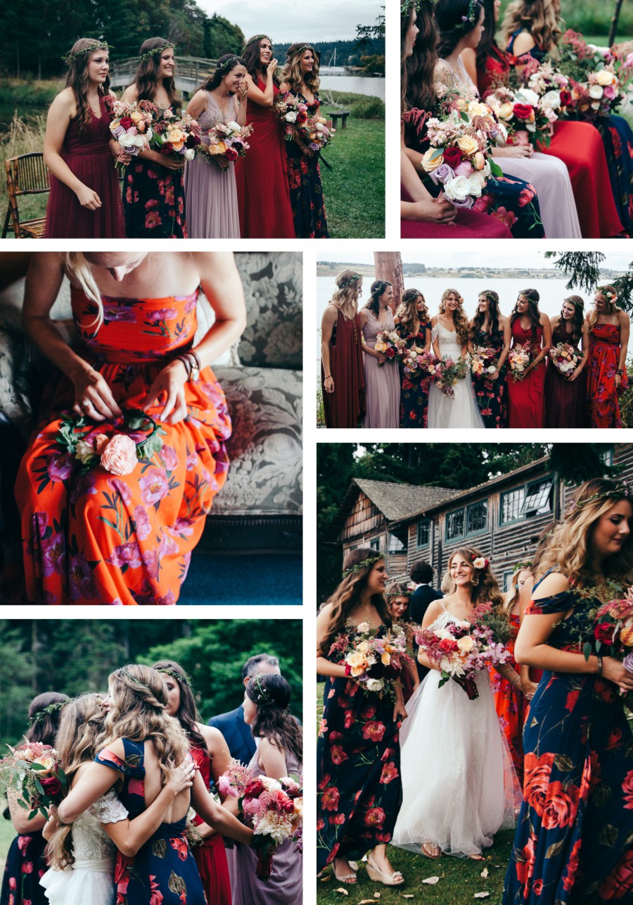 Mix Matched Bridesmaid Dresses Mix Matched Bridesmaid Dresses