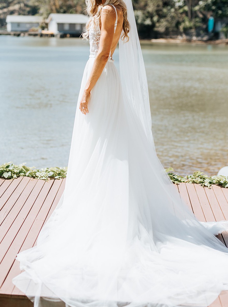 Made With Love, Elliot with Removable Flowy Skirt & Holly Veil Wedding Dress  Save 71% - Stillwhite