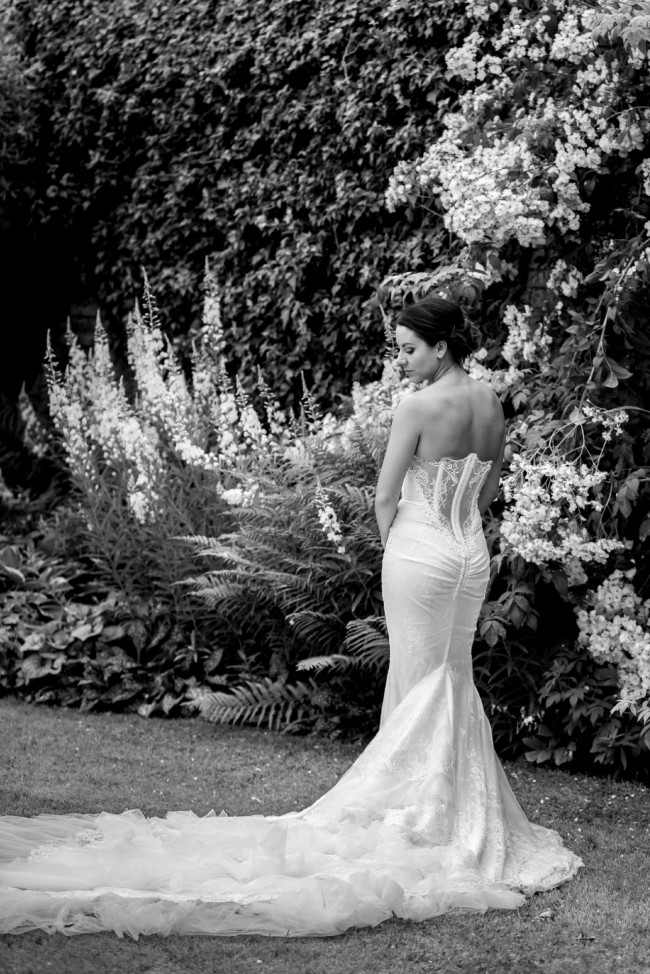 Inbal Dror Inbal Dror 13-23 Strapless gown with lace and tull