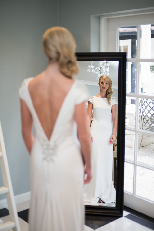 Bride looking in mirror Bride looking in mirror