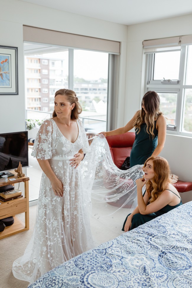 amelie draped sleeves