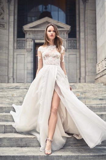 Monique Lhuillier Long Sleeve Wedding Dress