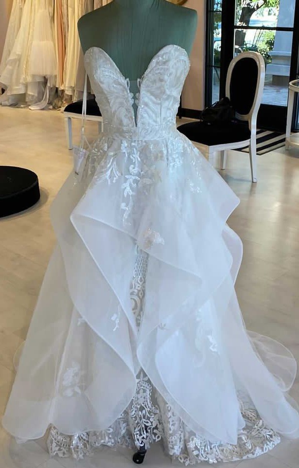 Hayley paige 2025 dress with overskirt