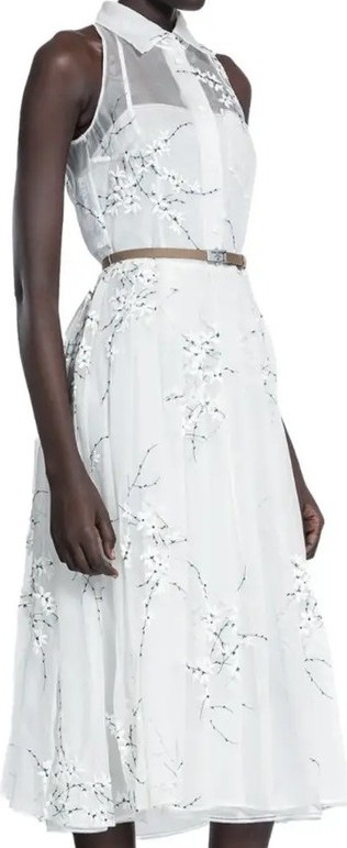 Prada, Embroidered organza dress Wedding Dress Save 42% - Stillwhite