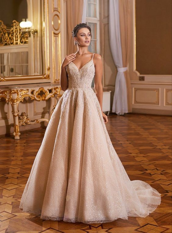 Kaylee J6832 by Moonlight Bridal Modern Glam Ball Gown with Simple Satin  Bodice and Cascade Skirt