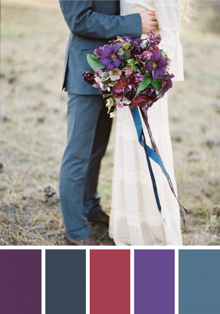 Purple and Dusted Blue Purple and Dusted Blue