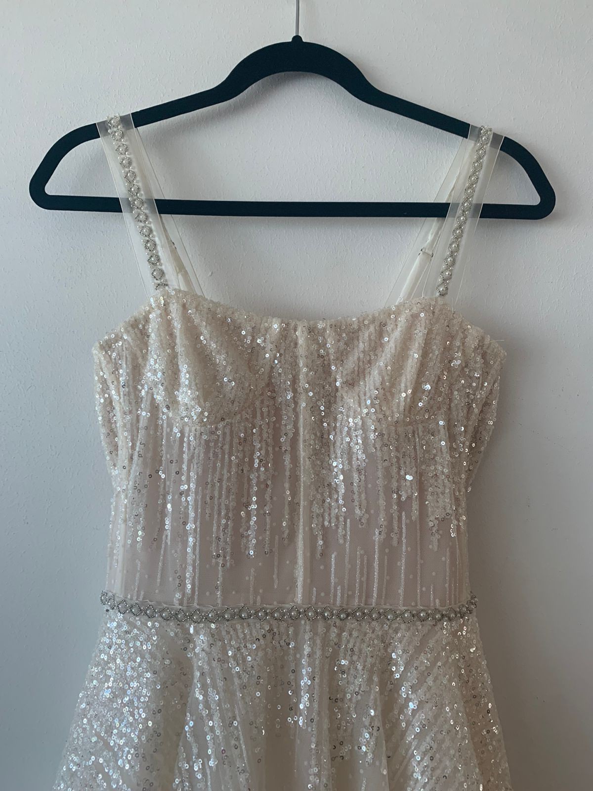 mademoiselle sleeveless sequin midi dress Bronx and Banco Mademoiselle Corset Sequined Midi Dress