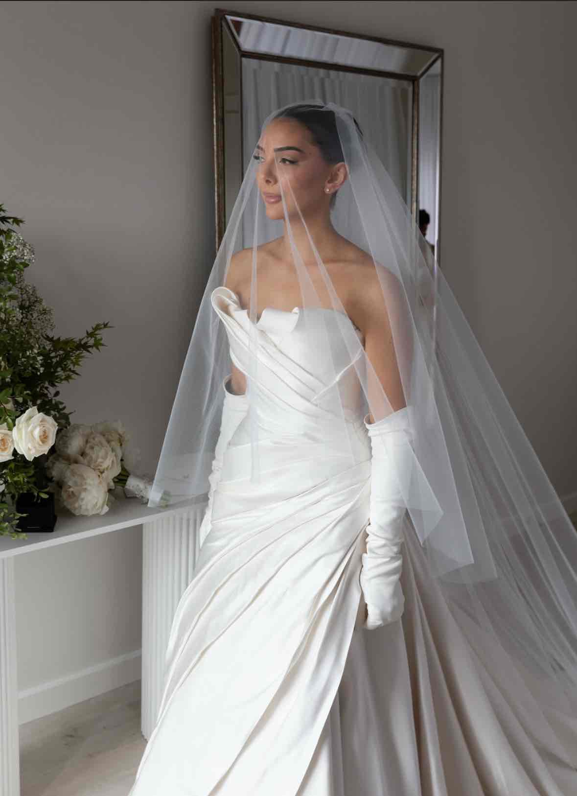 ATON DRAPED DRESS Listing