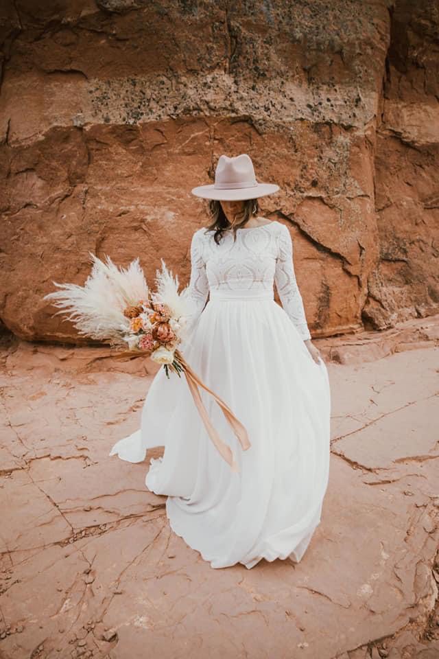 vintage whimsical wedding dress