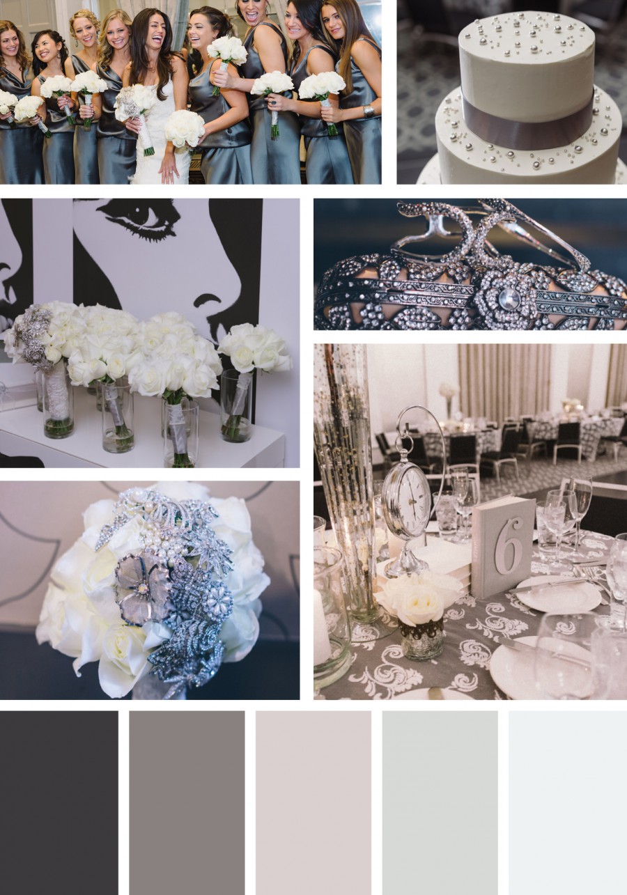 Silver and White Silver and White