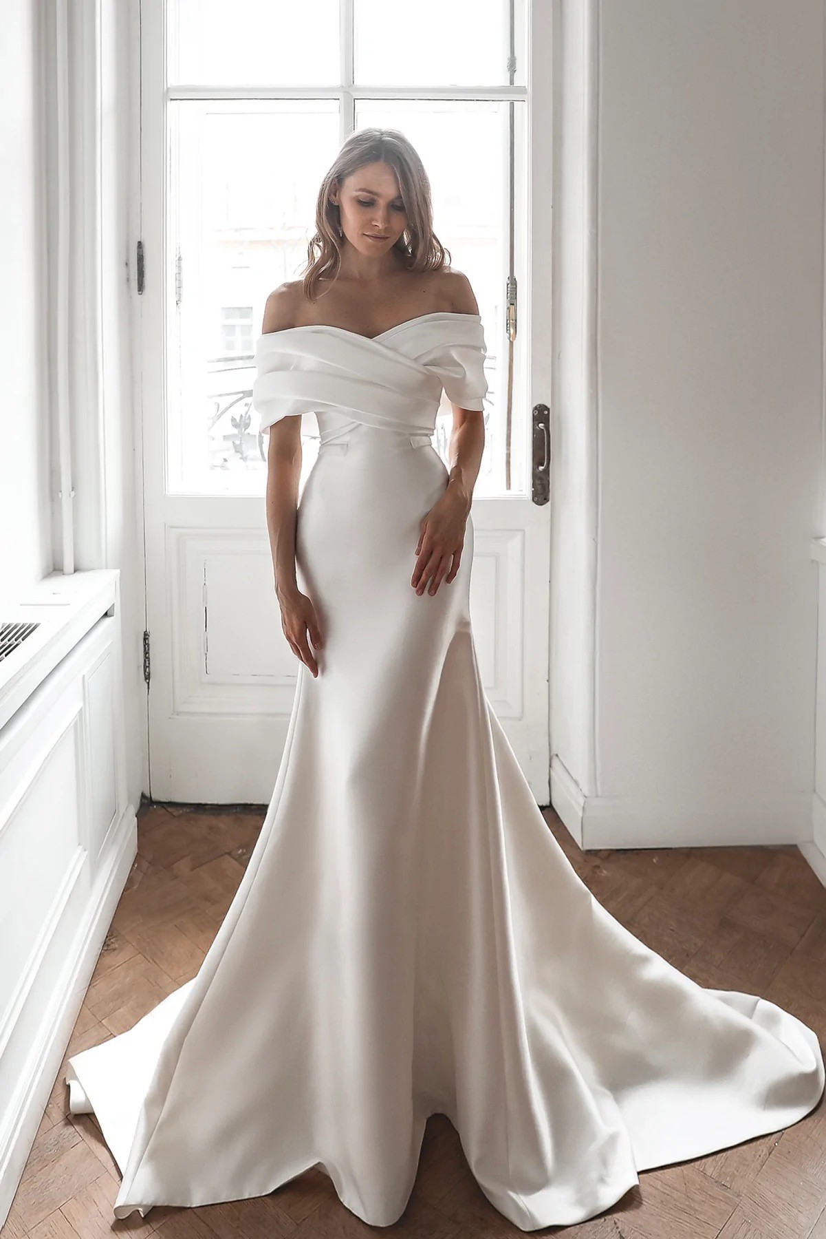Olivia bridal gown - Cream - PLAIN DRESSES