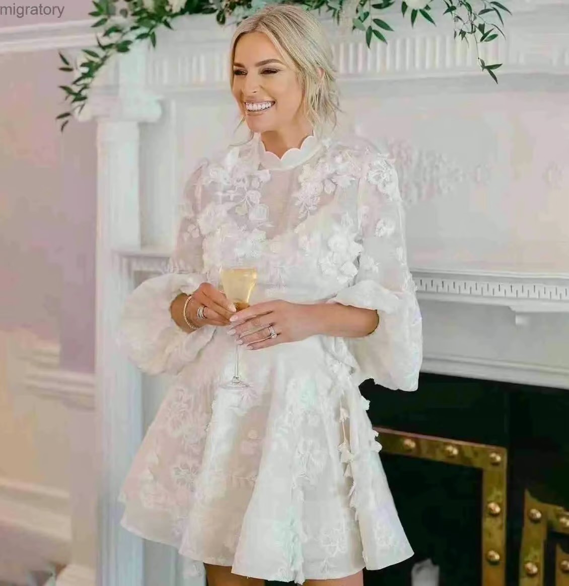 Zimmermann, Postcard appliqu blouse and skirt set size 2 LAST New Wedding  Dress - Stillwhite