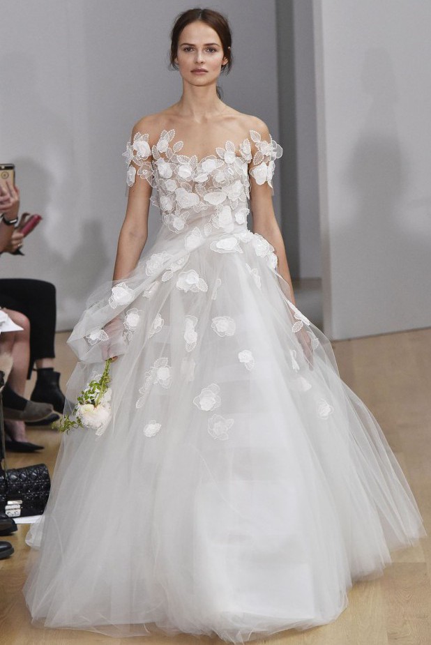 Oscar De La Renta Linden Style 18sbe018tul Second Hand Wedding