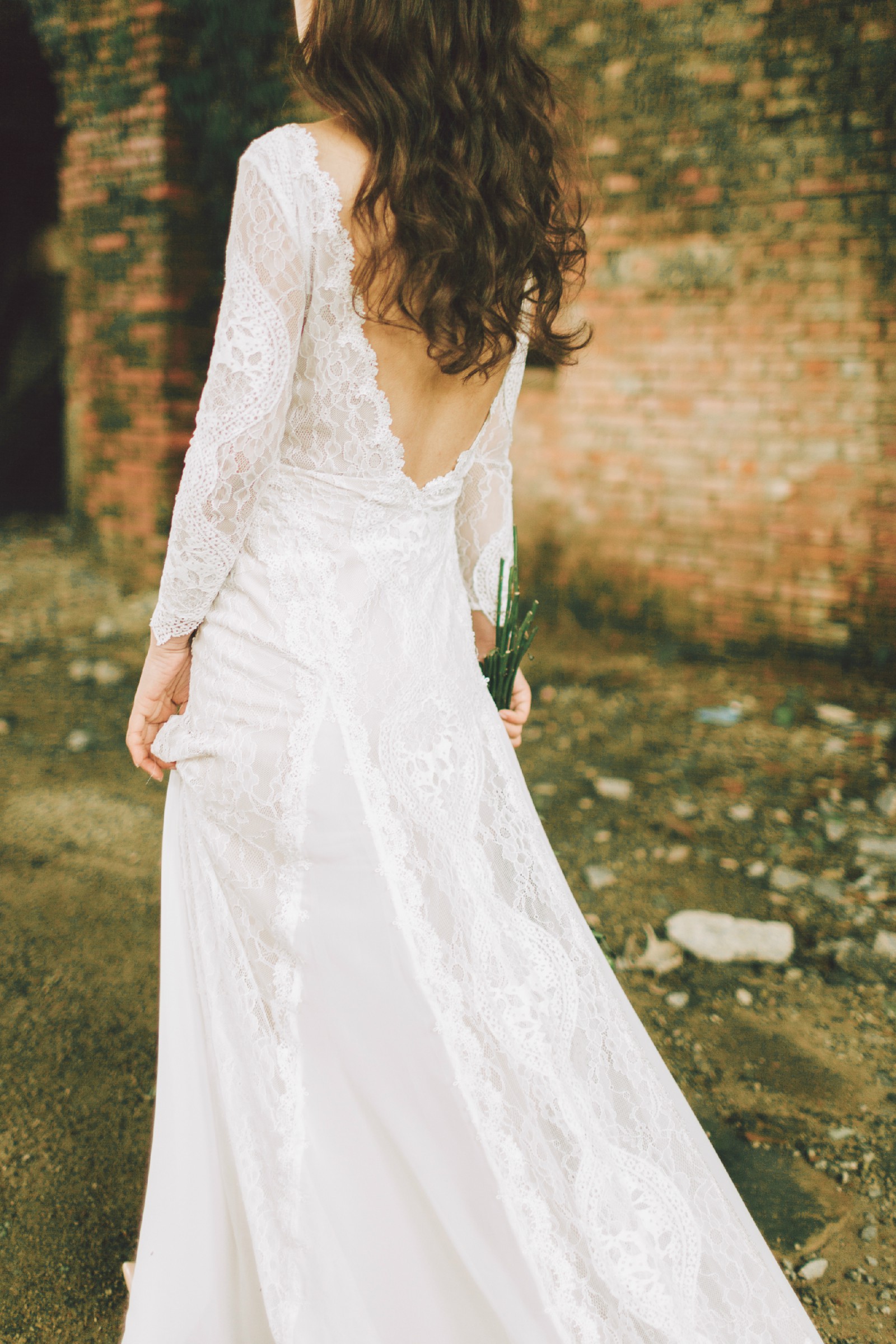 fit and flare boho wedding dress