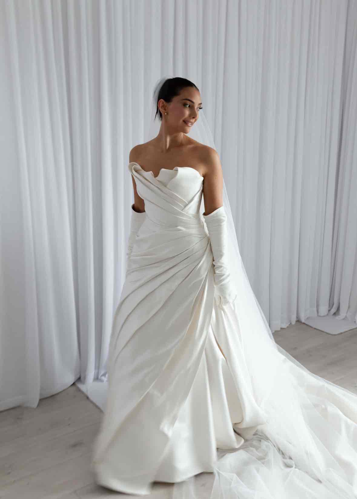 ATON DRAPED DRESS Listing