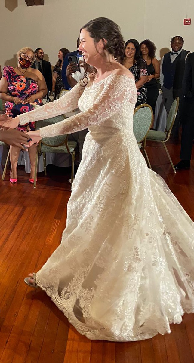 oleg cassini off-the-shoulder pearl beaded lace wedding dress Oleg Cassini lace applique mermaid strapless wedding dress! Style # CWG912  Color Solide White          #davidsbridal #pearlcity #ballgown # wedding #2023bride #2024bride #head2toe #olegcassini #davidsbridal #