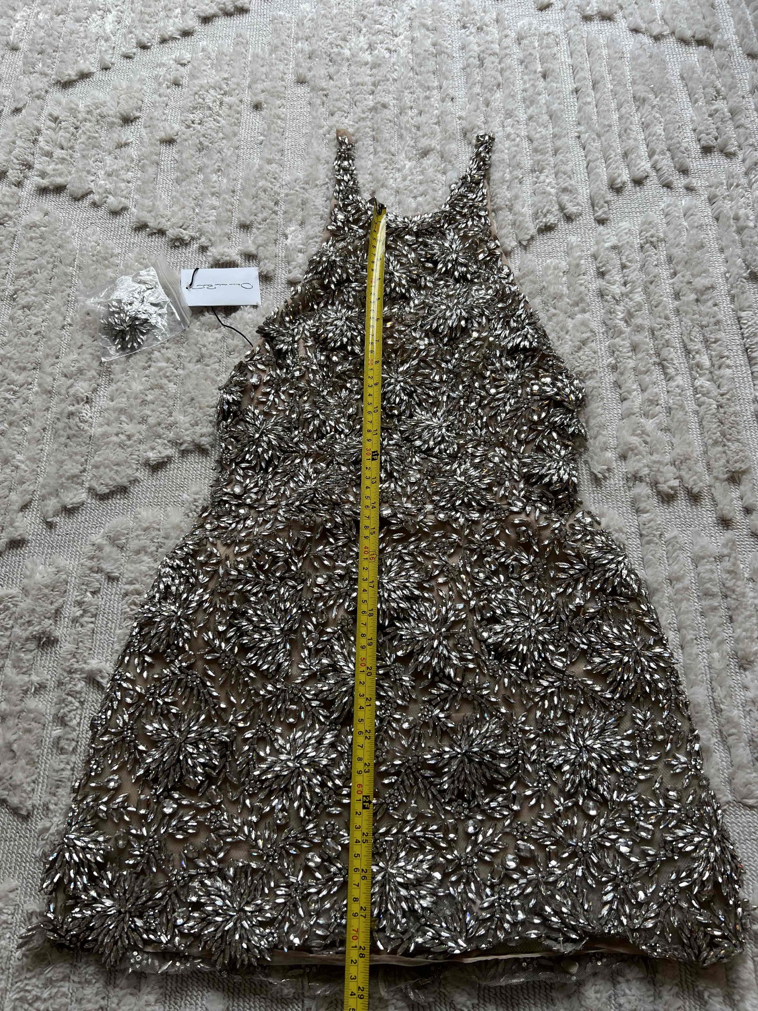knit halter mini dress Privy Metallic Lurex Knit Halter Mini Dress Black / M main image 1