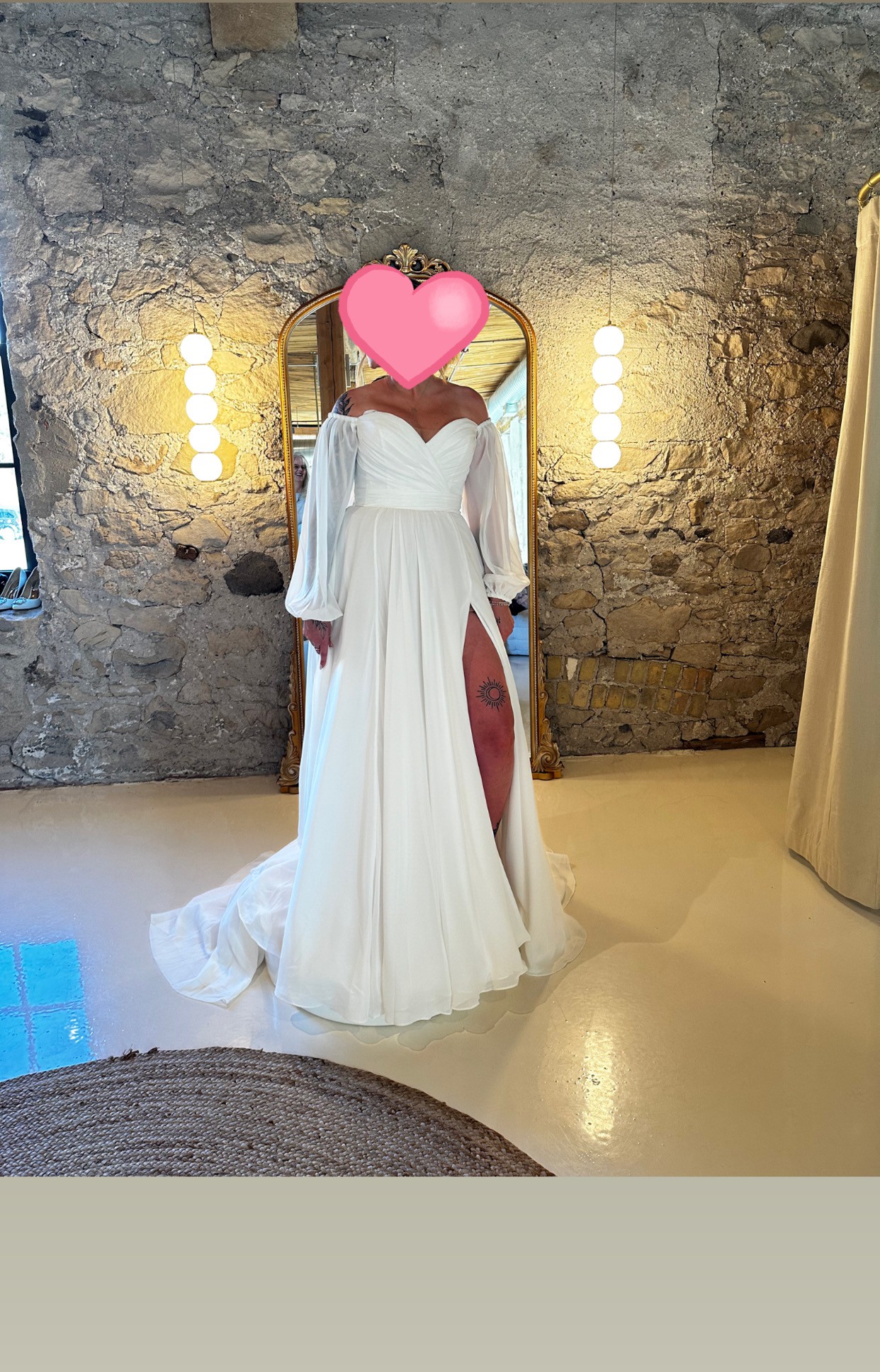 cos asymmetric silk dress with ties Heavenly Glow Gathered Bust A-Line Maxi Dress Off White main image 0