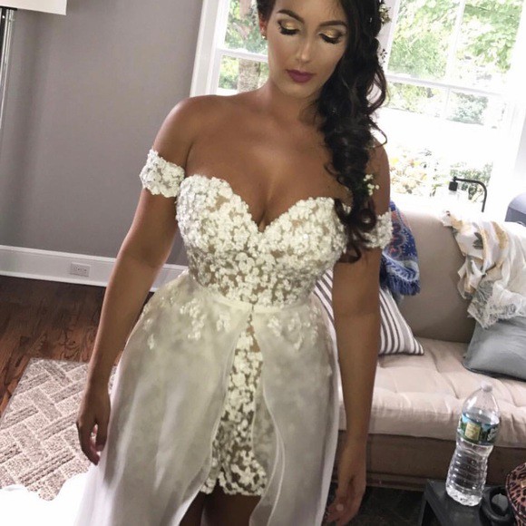 Mark Zunino Romper Used Wedding Dress On Sale 35 Off Stillwhite