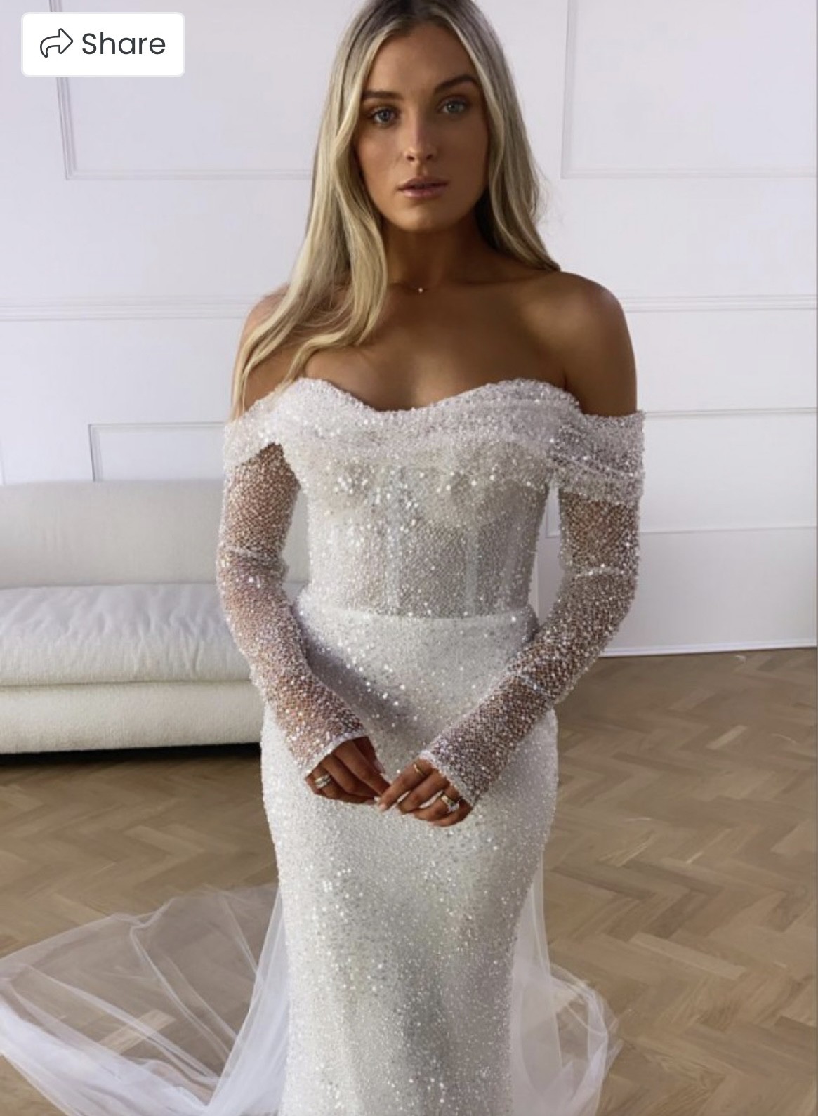 Marquise Bridal Jocelyn Bodysuit (top only) Sample Wedding Dress