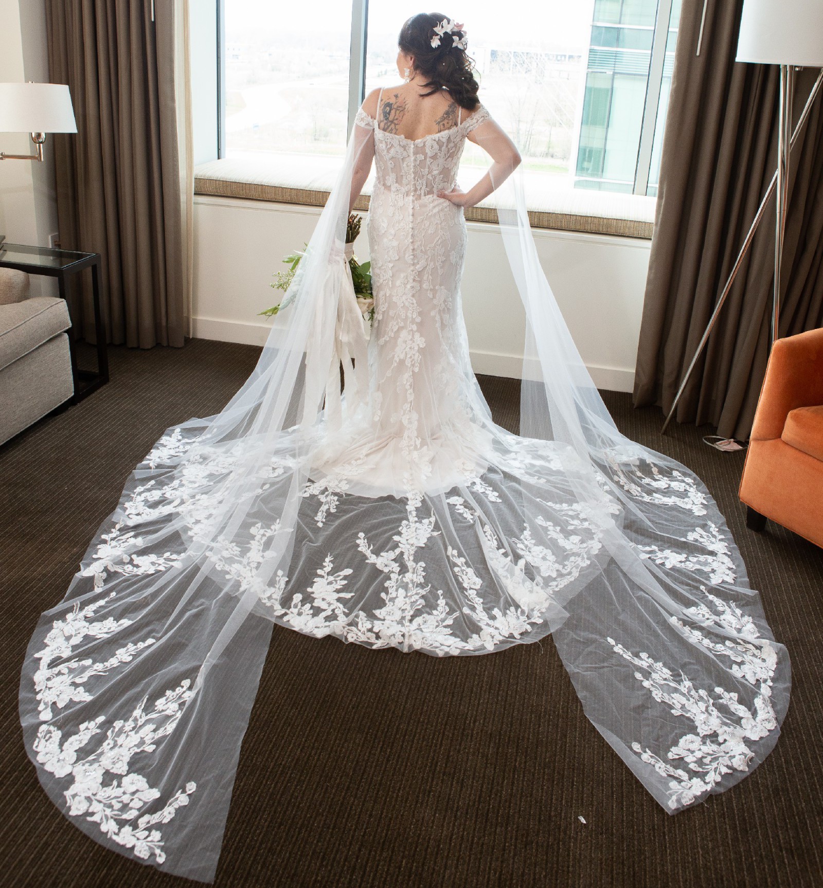 All lace mermaid 2011 wedding dress by Allure Bridals