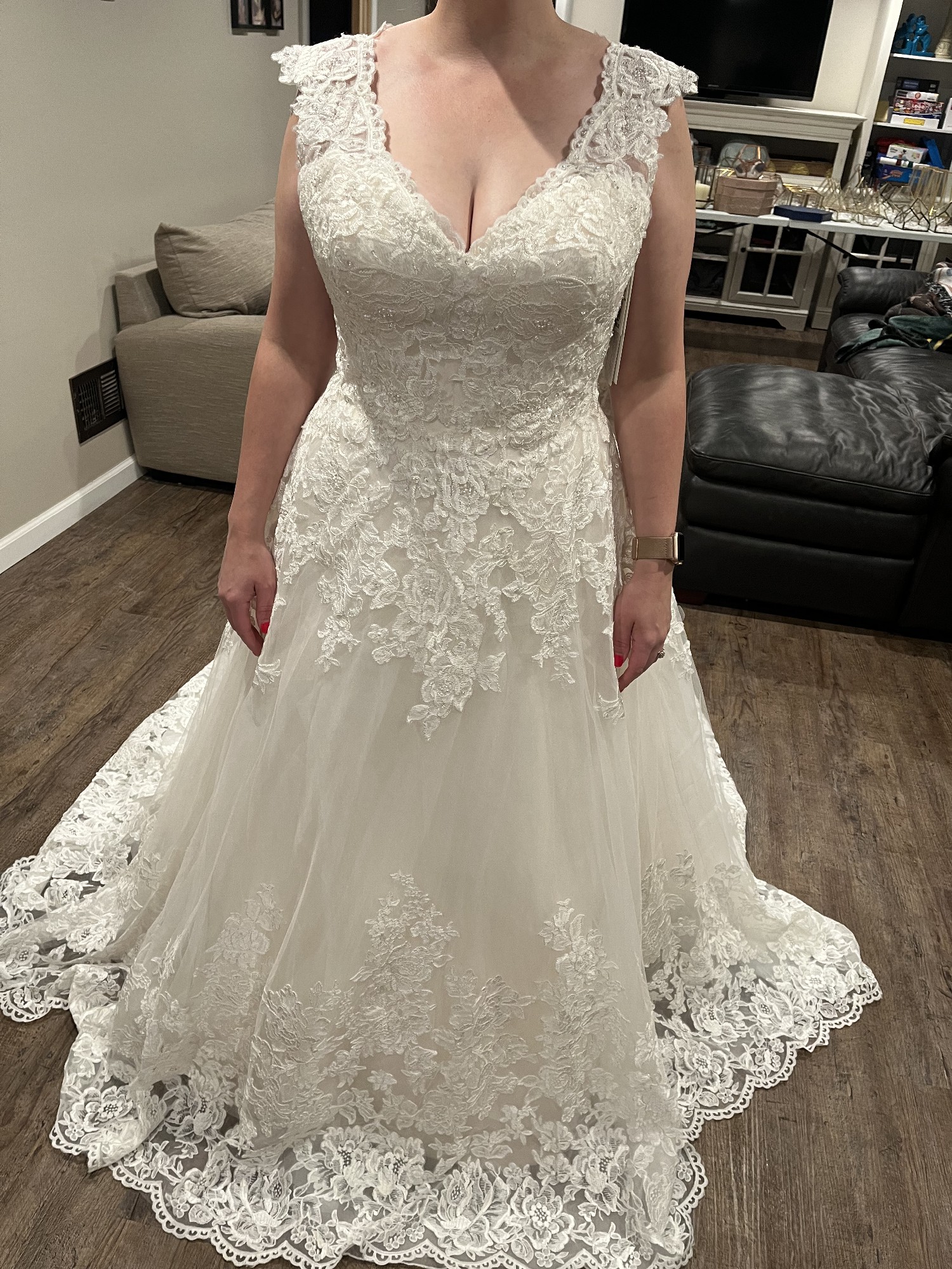 David's Bridal WG3850 New Wedding Dress Save 50% - Stillwhite